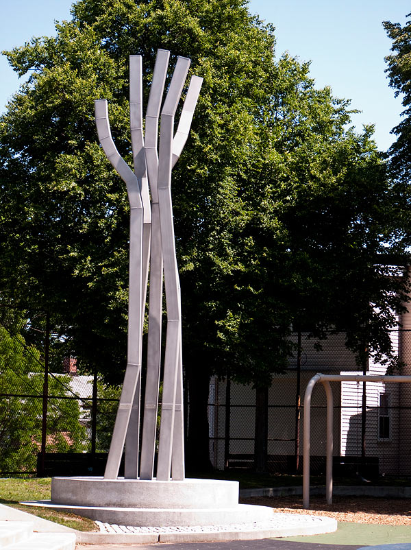 Public Art Sculpture "Reach" Boston, MA Front View